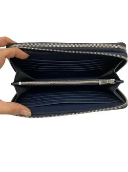 Bally | Bally Magus Men's 6219900 Navy Leather Clutch Wallet 4折