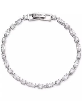 Givenchy | Silver-Tone Round & Marquise-Cut Cubic Zirconia Tennis Bracelet,商家Macy's,价格¥308