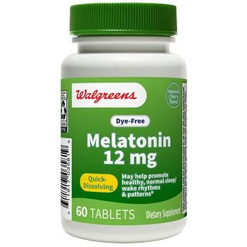Walgreens | Dye-Free Melatonin 12mg Tablets,商家Walgreens,价格¥103