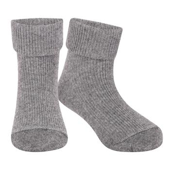 推荐Ribbed baby socks in grey商品