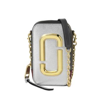 Marc Jacobs | 马克·雅可布 MARC JACOBS 女士The Hot Shot系列银色牛皮革单肩斜挎包 M0016765098商品图片,