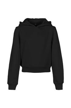 Build Your Brand | Build Your Brand Girls Cropped Hoodie (Black)商品图片,8.5折