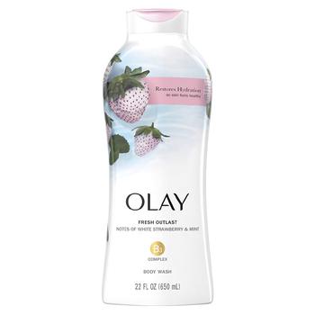 product Fresh Outlast Body Wash Notes of White Strawberry & Mint image