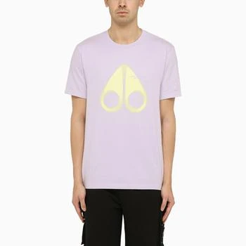 Moose Knuckles | Orchid-coloured cotton T-shirt with logo print 8折×额外9.4折, 额外九四折