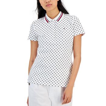Tommy Hilfiger | Women's Dotted Polo Shirt商品图片,7.4折×额外7折, 额外七折