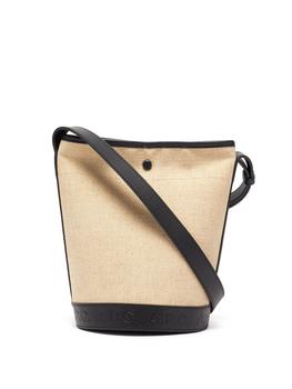 A.P.C.水桶包, A.P.C. | Helene leather-trim canvas bucket bag商品图片 满$220享8.5折, 满折