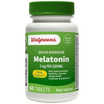 Walgreens | Quick Dissolve Melatonin 3mg Tablets,商家Walgreens,价格¥44