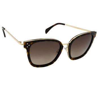 推荐Celine Grey Gradient Square Ladies Sunglasses CL40035F 52K 54商品