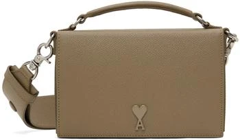 AMI | Taupe Ami de Coeur Lunch Box Bag,商家Ssense US,价格¥5814