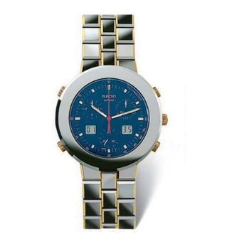 雷达男表精选, Rado | DiaMaster Quartz Analog-Digital Blue Dial Mens Watch R14377201商品图片 7.5折