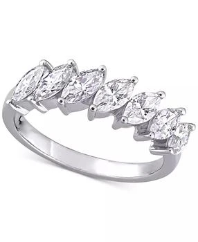 Macy's | Lab-Grown Moissanite Marquise Statement Ring (1-3/4 ct. t.w.) in 10k White Gold,商家Macy's,价格¥5707