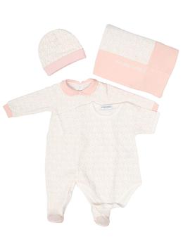 商品Golden Goose | Star Baby White And Pink Cotton Coordinated Suit Baby Girl Golden Goose Kids,商家Italist,价格¥1741图片