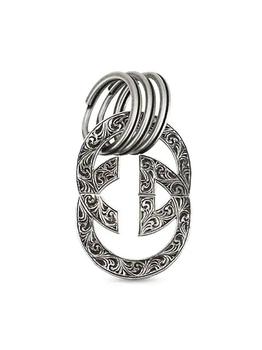 商品Interlocking G Sterling Silver Multi-Ring Key Chain,商家Saks Fifth Avenue,价格¥2884图片