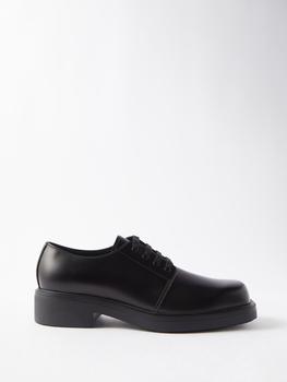 prada derby, Prada | Square-toe leather Derby shoes商品图片 