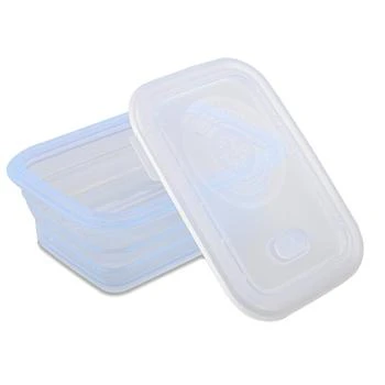 Minimal Collapsible Silicone Food Storage Container Set of 6 - 660 ml - Clear