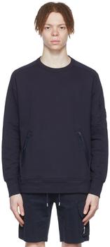 推荐Navy Fleece Diagonal Utility Sweatshirt商品