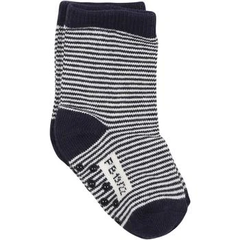 PETIT BATEAU | Blue Socks For Baby Boy With Stripes,商家Italist,价格¥387