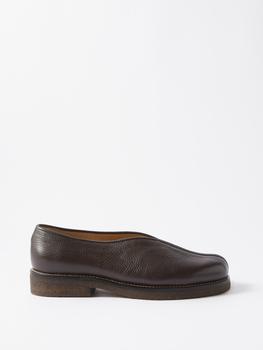 Lemaire | Piped leather slip-on shoes商品图片,