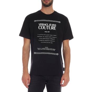 男士休闲范思哲t恤, Versace | VERSACE JEANS 黑色男士T恤 B3GUA7TF-30171-899商品图片 满$100享9.5折, 满折