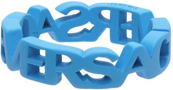 范思哲戒指正品, Versace | Blue Logo Cut-Out Ring商品图片 3.4折