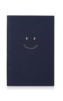 SMYTHSON | Smythson - Happiness Leather Notebook - Blue - Moda Operandi,商家Fashion US,价格¥1216