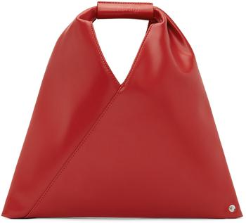 推荐SSENSE Exclusive Red Nano Faux-Leather Triangle Tote商品