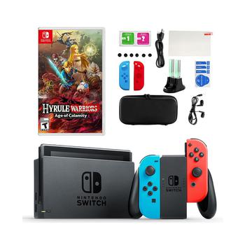 Nintendo | Switch in Neon with Hyrule Warriors & Accessory Kit商品图片,独家减免邮费