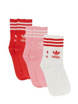 推荐Adidas Originals Logo Intarsia 3 Pairs Socks商品