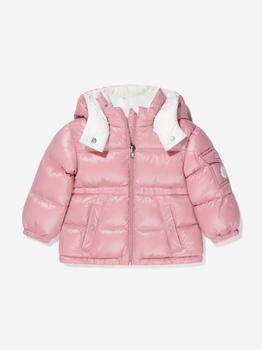商品Moncler | Moncler Pink Baby Girls Down Padded Maire Jacket,商家Childsplay Clothing,价格¥2631图片