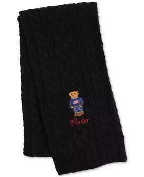 Ralph Lauren | Men's Cable-Knit Bear Scarf,商家Macy's,价格¥584