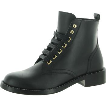 菲拉格慕鞋女靴, Salvatore Ferragamo | Salvatore Ferragamo Womens Leather Comfort Insole Combat & Lace-up Boots商品图片 