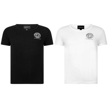 商品Versace White  Boys Cotton Jersey T-Shirt图片