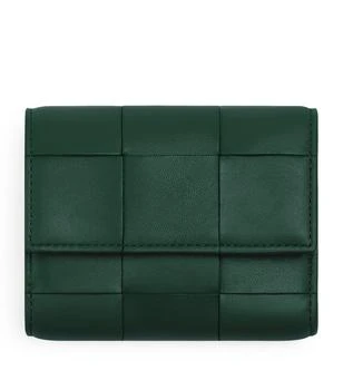 Bottega Veneta | Leather Intreccio Trifold Wallet 