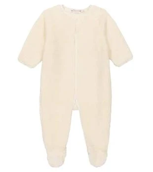 Bonpoint | Baby faux fur cotton-blend onesie 5折×额外8折, 独家减免邮费, 额外八折