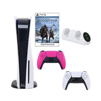 商品Sony 5 Core Console with God of War: Ragnarok with Dual Charger and DualSense Controller in Pink图片