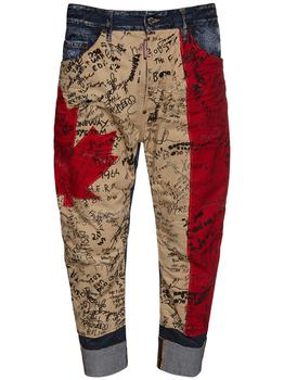 推荐18cm Canada Flag Combat Denim Jeans商品
