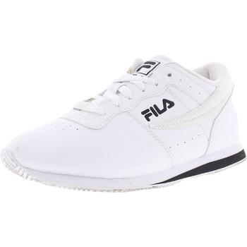 推荐Fila Womens Machu Faux Leather Fitness Casual Sneakers商品