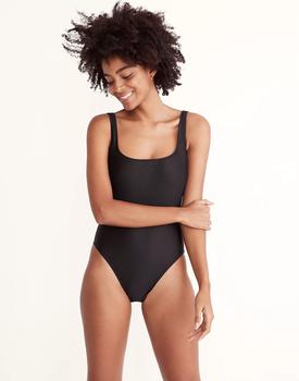 Madewell | Madewell Second Wave Square-Neck Tank One-Piece Swimsuit商品图片,4.3折起×额外6折, 额外六折