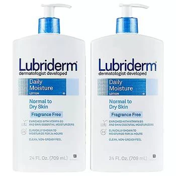 推荐Lubriderm Daily Moisture Body Lotion, Fragrance-Free (24 fl. oz., 2 pk.)商品