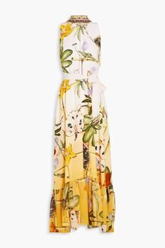 Camilla | Embellished printed silk crepe de chine maxi dress 5.2折