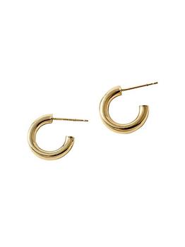 商品Chubbie 10K Gold Huggie Hoop Earrings图片