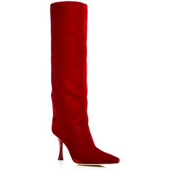 推荐Jimmy Choo Womens Chad 90 Velvet Tall Knee-High Boots商品