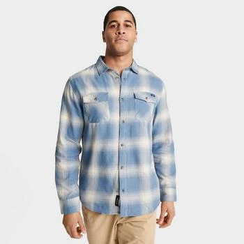 Vans | Men's Vans Monterey Button-Down Long-Sleeve Flannel Shirt,商家Finish Line,价格¥261