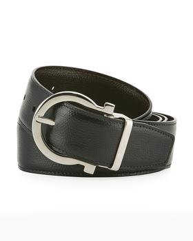 菲拉格慕皮带腰带, Salvatore Ferragamo | Men's Stamped Leather Gancio Buckle Belt商品图片 
