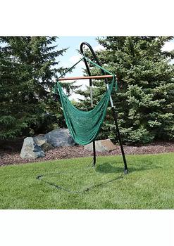 商品Sunnydaze Decor | Extra Large Hammock Chair with Adjustable Steel Stand - Green,商家Belk,价格¥1623图片