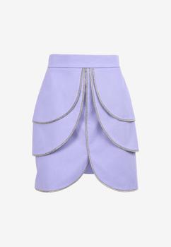 推荐Crystal Embellished Mini Skirt商品