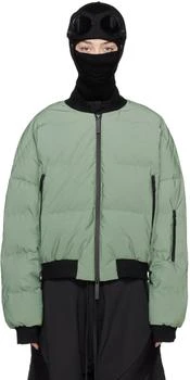 推荐Green Reflective Down Bomber Jacket商品