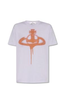 商品Vivienne Westwood | Vivienne Westwood Orb Printed Crewneck T-Shirt,商家Cettire,价格¥478图片