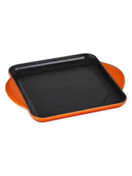 Le Creuset | 9.5" Cast Iron Square Griddle Pan商品图片,5.7折