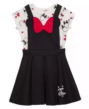 Disney | Toddler Girls Minnie Hearts Short Sleeve T-shirt and Dress, 2 Pc. Set,商家Macy's,价格¥198